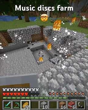 Minecraft Music Disc Farm 🎵 Creepers Drop Discs Instantly! #minecraftshorts