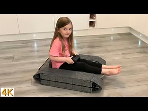 Lego Technic Tank! Hugely powerful 100% Lego. Funny Pull Test :) 4K