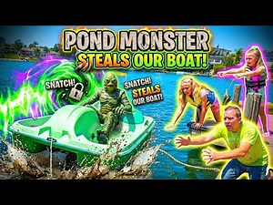 Pond Monster Pedal Boat Chase!!! Remaster