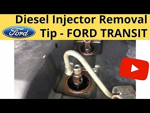 How do you remove the Ford Transit injectors?