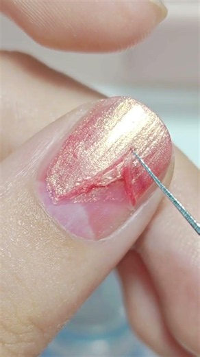 Satisfying Nail Polish Peel Off#satisfying #nailpolish #SatisfyingNails #nailart #NailPolishRemoval