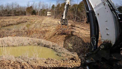 Bulldozer chaos left a mess, but can the mini excavator fix it?