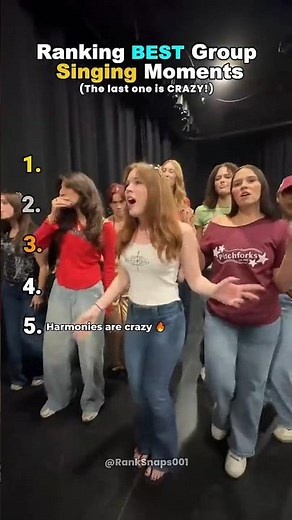 Ranking BEST group singing moments 🎤🔥
