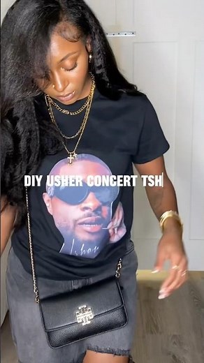quick & easy #DIY concert tshirt tutorial #easytutorial #diytshirt #outfitinspo #usher