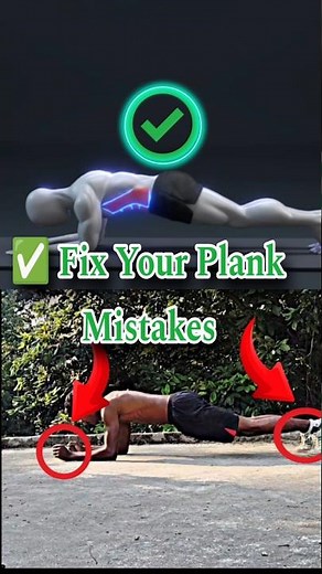 ✅ Fix Your Plank Mistakes #fitness #workout #bodybuilding #sixpack