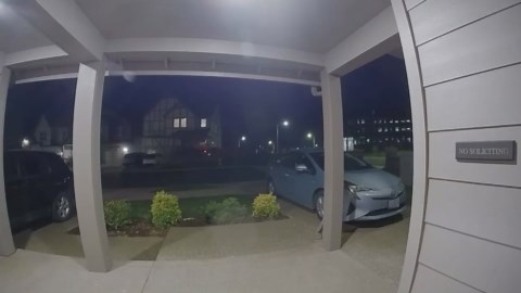 Pickup truck crashes into Oregon home after hitting dirt mound and launching 100 feet through the air