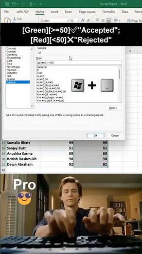 How to use accept and reject symbols in excel 😱 #excel #office #spreadsheet