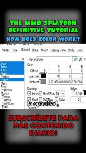 CÓMO FUNCIONA EL COLOR EN MMD? EL TUTORIAL DE MMD SPLATOON DEFINITIVO | GIAN