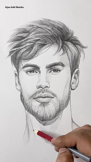 10K views · 167 reactions | Easy Pencil portrait trick ❤️✏️. #sketching #artwork #drawing #pencilart #sketchdaily #pencilportrait #exploring #trendingnow | Arjun sethi sketches | Facebook