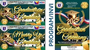 🎓✨ Graduation & Moving Up Digital Layouts! 🎉📜 Mas maigi na ang nauuna kesa magcramming ka pa. 🎓 VERSION 1-3 are now available..More to go Make your Graduation, Moving Up Ceremony, or Closing Exercises extra special with professionally designed digital layouts: ✅ Tarpaulin/Tarpapel Layouts 🎨 ✅ 2 designs of Certificates 🏅 ✅ Programs & Invitations 💌(Full) 🎁 FREEBIES INCLUDED! 🎁 📖 Opening Prayer 🎤 Welcome Address 🙏 Word of Gratitude/Valedictory Address 🎙 Emcee Script (Tagalog & English 