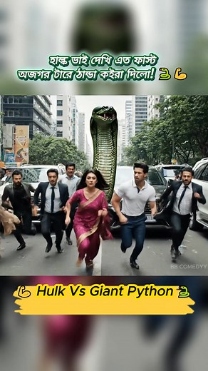 6.4K views · 43 reactions | Bad Python Attack  হাল্ক না আসলে শহর শেষ!  | BB Comedy | Facebook