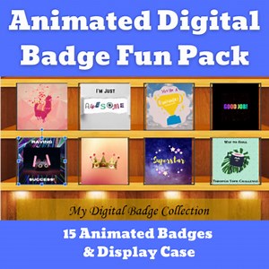 Animated Digital Badge Fun Pack for Rewards and Motivation