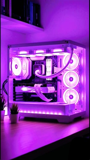 Dream Purple PC Build💜 |Amazing Aesthetic Setup #trend #pcbuild #viral #trending #shorts #shortsfeed