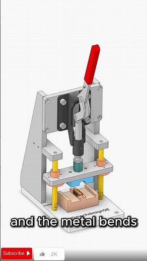 Power of Steel: How a Press Machine Shapes Metal ⚙️#pressmachine #mechanicalengineering