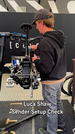 Canyon MTB on Instagram: "A quick look at @luca_shaw’s @canyon Sender setup this morning in Lenzerheide 👀 #MyCanyon #SenderCFR #CanyonCFR"