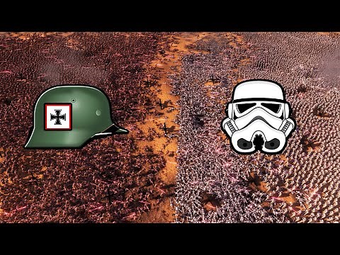25,000 Stormtroopers vs 25,000 WW2 Stormtroopers! - UEBS: Star Wars Mod Battle Simulator