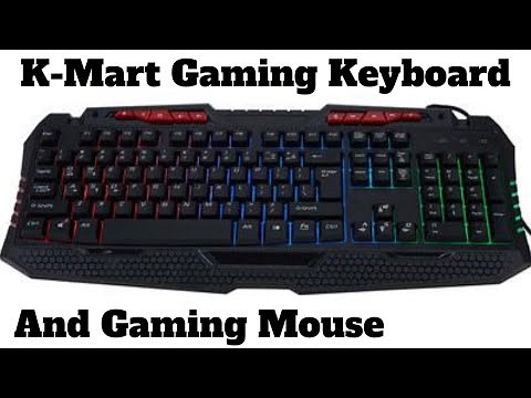 K-Mart Anko Gaming Keyboard and Mouse Unboxing.