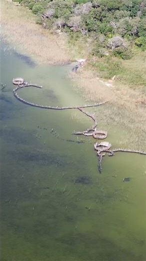 Traditional Tsonga Fish Traps at Kosi Bay. #tsongafishtraps #tsongafishkraal #kosibaymouth