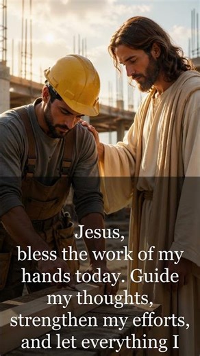 ✨ Jesus, Bless My Work Today — Morning Prayer 🙏