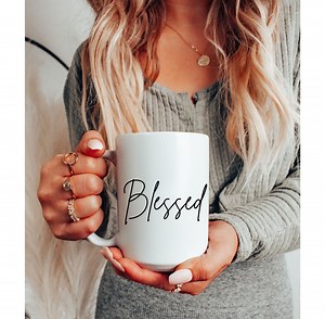 Blessed Mug, Scripture Coffee Mug, Bible Verse Mug, Bible Study Mug, Scripture, Positive Coffee Mug, Scripture Gift, Christian Gift - Etsy