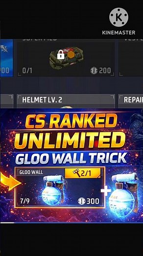 Unlimited Gloo wall Tips And Tricks CS Ranked|| 💯% Working Tricks ✅