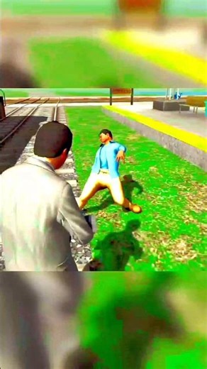 Franklin ko Train ne fenk diya 😱 | Indian Bike Driving 3D |#ytshorts #gaming#gta #viral #shorts