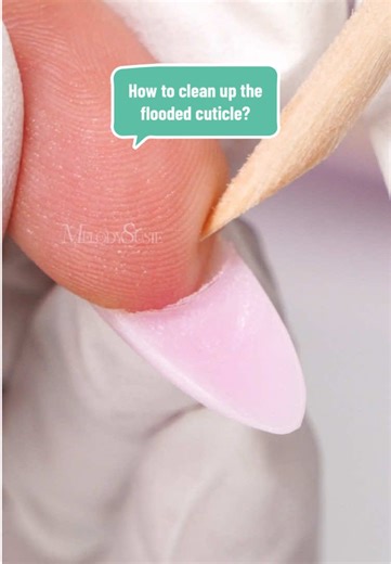 How to clean up the flooded cuticle? I used SC320F and Gold Carbide Nail Drill Bits Set! 👉Check my shop or my bio!