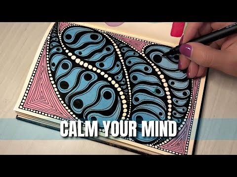 This Pattern Will Calm Your Mind (Zentangle for Beginners)