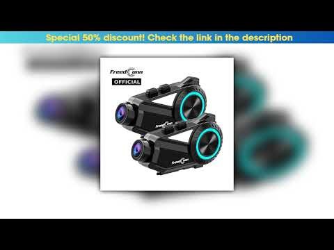 Hot Picks Freedconn R3 Pro Motorcycle Helmet Headset Group Intercom Dash Cam Motor Auto DVR WiFi Ap