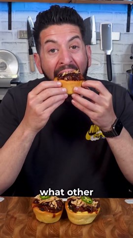 BBQ stuffed cornbread cupcakes