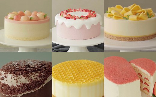 中字【治愈系】| Cooking tree #200万粉丝蛋糕大集合#制作方法（1～6）进度条见简介