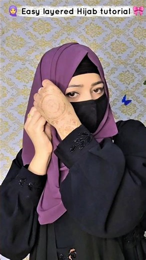 Easy hijab tutorial for daily wear #hijabigirl #explore #abayaworld #hijabtutorial 🧕 ✨️