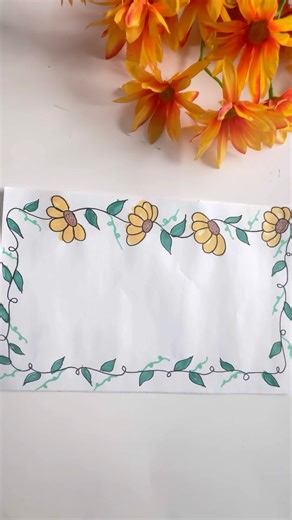 Border design for school project | assignment frontpage decoration | file cover page ideas #shorts