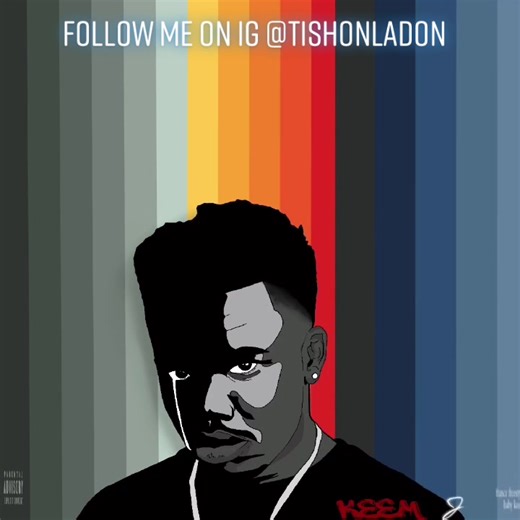 Baby Keem | #digitalart #artistsoftiktok #speeddrawing #speedpaint #hiphop #rap #babykeem #hooligan #familyties #kendricklamar #tde #blackart