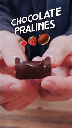Chocolate Pralines 🍫🍓🌰 #pralines #chocolate #strawberry #cashew #praline