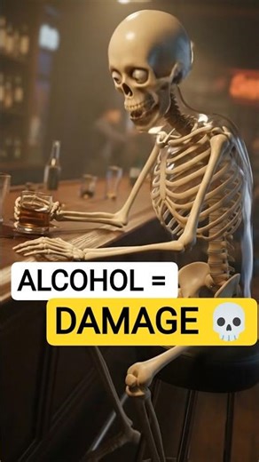 Alcohol may feel fun… but it slowly destroys your body 💀🍷 | Think before you drink #Shorts