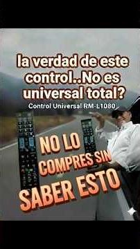 WARNING! The TRUTH about the RM-L1080 Universal Remote (IT'S NOT for All Brands)