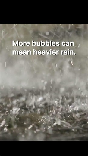 Why Do Raindrops Make Bubbles? 🌧️ #amazingnature