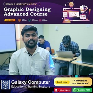 🎨 Turn Your Creativity Into a Career! Join our Graphic Designing Course and master the industry’s leading tools:🎨 ✅ Adobe Photoshop – Photo editing & creative design ✅ Adobe Illustrator – Logos, icons & vector graphics ✅ Adobe InDesign – Flyers, brochures & publications 🚀 Build your creative portfolio and step into the world of freelance opportunities or professional design jobs. 📍 Galaxy Computer Education, Abu Dhabi 📞 971 58 855 7925 | 971 2 62 14 233 🌐 www.galaxy-education.com #GraphicD