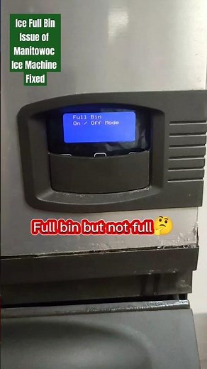 FULL BIN ISSUE OF MANITOWOC ICE MACHINE FIXED