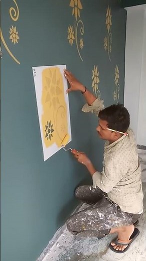 how to apply wall stencil