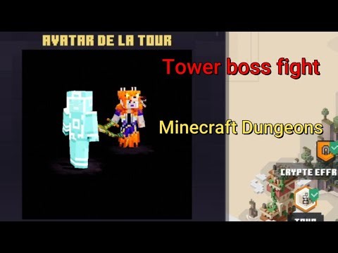 Minecraft Dungeons tower boss fight speedrun