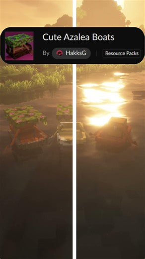 Minecraft: Cute Azalea Boats + Nature X & Faithless 🌿🔥#minecraft #minecraft #shorts