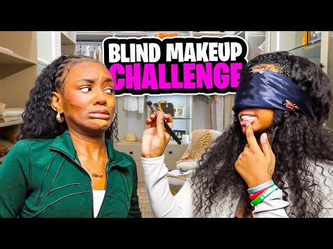 Blindfolded Makeup Challenge… This Was a BAD Idea 💀
