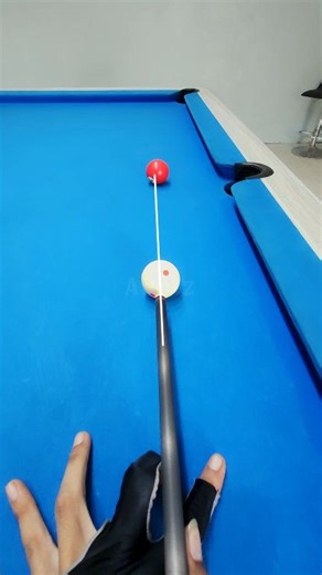 A simple way to use side spin to set the cue ball #billiard #billiards #tipsbilliards #fblifestyle | Akriz