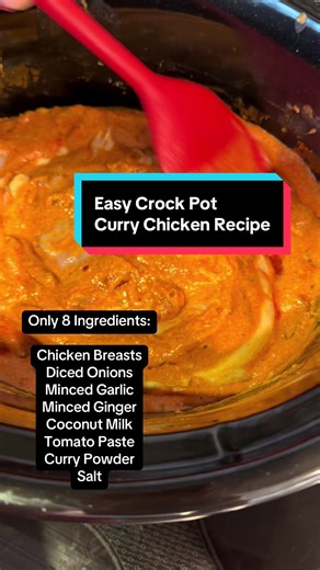 Easy Crock Pot Coconut Chicken Curry Recipe