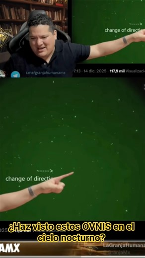 OVNIS reales en cielo nocturno. es los que veia de chico #alien