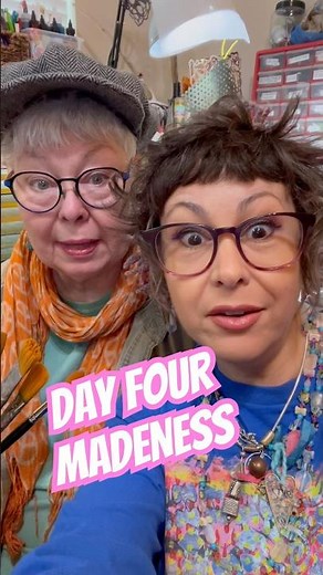 Watercolor, Stamping & More Mixed Media March MADeNess DAY Four #art