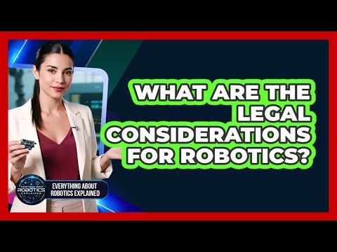What Are The Legal Considerations For Robotics?