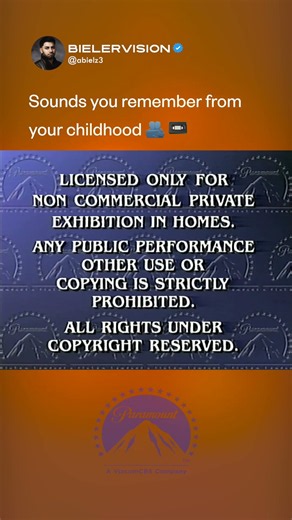 Paramount Feature Presentation Title Card- Sounds from Your Childhood